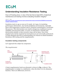 ECM-Understanding Insulation Resistance Testing