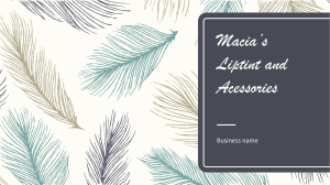 Macia’s Liptint and Acessories