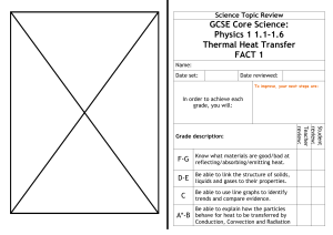 P1 FACT energy and heat transfer
