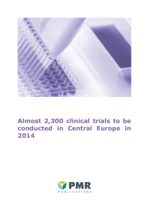 2,300 clinical to be conducted in Central Europe in 2014