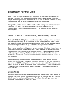 Best Rotary Hammer Drill