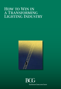 BCG Report on lighting industry