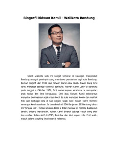 Biografi Ridwan Kamil