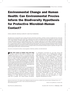 Environmental change and human health