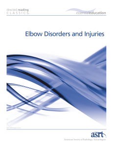 Elbow Disorders and Injuries