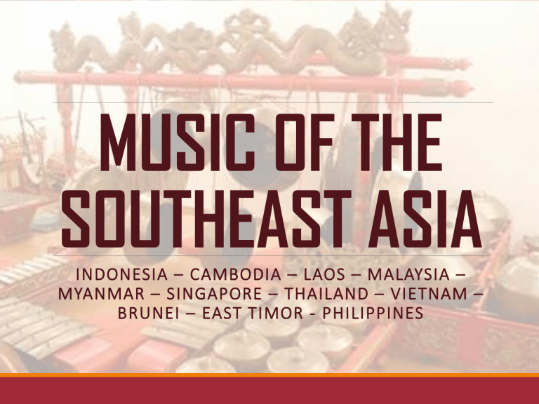 MUSIC OF THE SOUTHEAST ASIA Copy