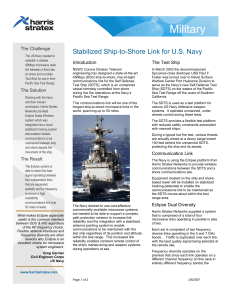 Defense Case Study  US Navy