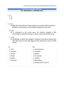 LPE 2501 SCL WORKSHEET 2 (ANSWER KEY)