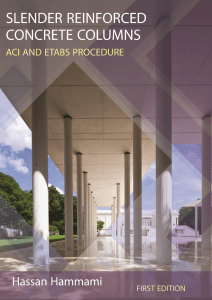 Slender Reinforced Concrete Columns - ACI and ETABS Procedure, by Hassan Hammami, 2019