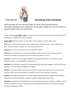 Food words