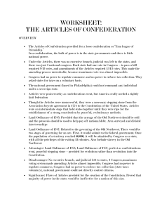 WORKSHEET-Articles of Confederation