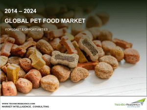 Global Pet Food Market Size, Share, Growth and Forecast by 2024