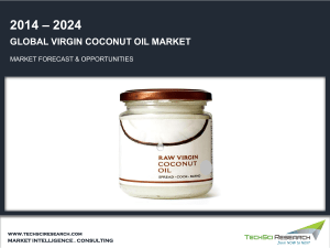 Global Virgin Coconut Oil Market Size, Share, Growth and Forecast by 2024