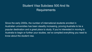 Visa 500 | Immigration Agent Perth, WA