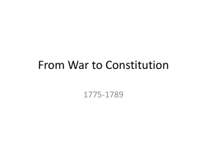From War to Constitution 1775-1789 020420