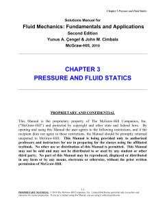 Chapter 3 Pressure and Fluid Statics Sol