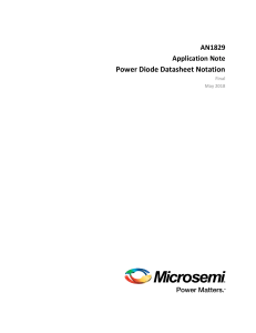 Microsemi Power Diode Datasheet Notation AN1829