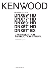 KenwoodDNX691HD Manual