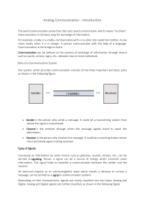 Analog Communication: Introduction & Modulation