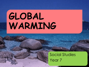 Chapter 5.4 Global Warming