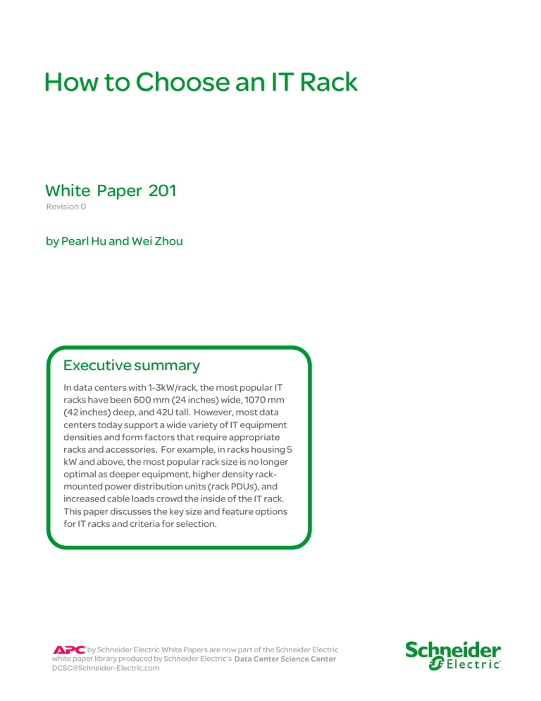 How to Choose an IT Rack: Size & Feature Guide