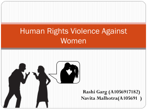 human rights abuse against women
