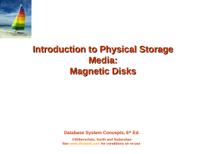 STORAGE MEIA-Magnetic Disks