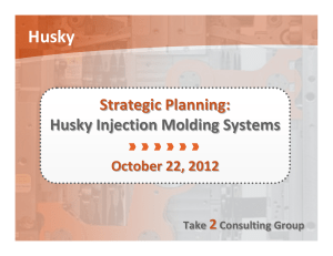 Husky Strategic Planning: Injection Molding Systems