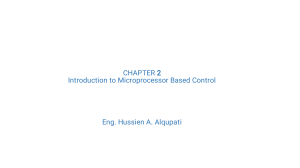 Lect 5 Introduction to MicroprocessorBased Control