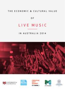 The Economic & Cultural Value of Live Music in Australia 2014