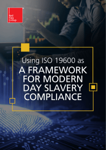 ISO 19600 Framework for Modern Day Slavery Compliance