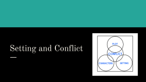 Setting and Conflict Lesson
