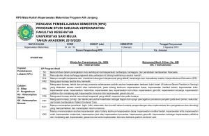 RPS Keperawatan Maternitas Universitas Sari Mulia