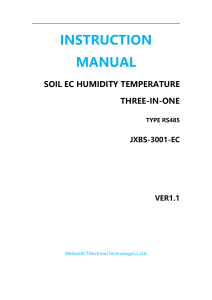 RS485-土壤EC温湿度三合一