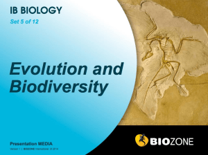 5 IB Evolution and Biodiversity Part 2 NAtural selection