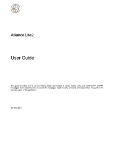 Alliance lite 2 User guide