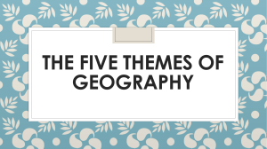 Five themes of Geography