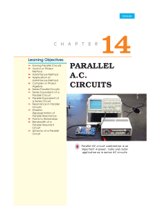 Parallel AC circuit