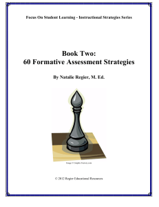 Formative Assessment Strategies AFL