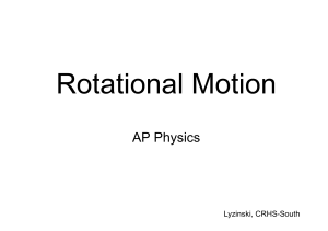rotaional motion