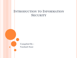 Lec 01 - Introduction to Information Security
