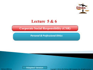 Lecture 5 & 6 CSR