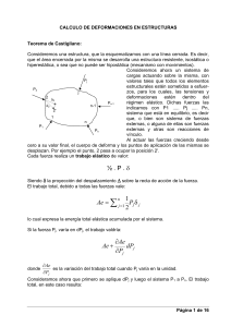 Resistencia de Materiales. Teorema de Castigliano. 