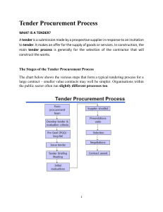 Tender Procurement Process Guide