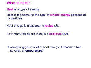 Heat and conduction