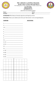 ANSWERSHEET-DISTANCE