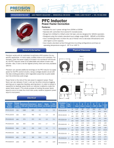 Precision PFC-02301-00 Datasheet
