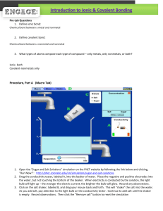 Key Introduction To Ionic Covalent Bonding