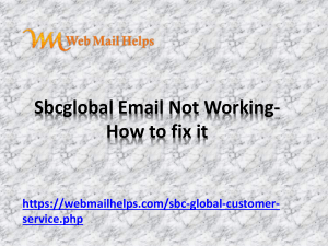 Sbcglobal Email Not Working- How to fix it
