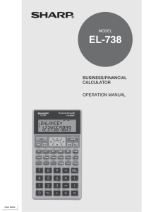 Sharp+EL738 manual